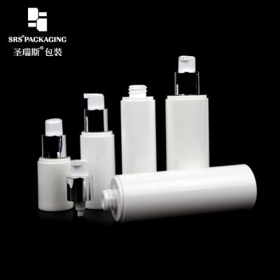 China hand sanitizer plastic PP white 50ml eco friendly airless pump bottle for sale