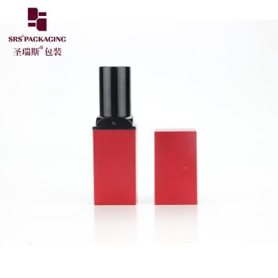 China red pretty stock luxury 3.5g cosmetic empty lipstick tube packaging for sale