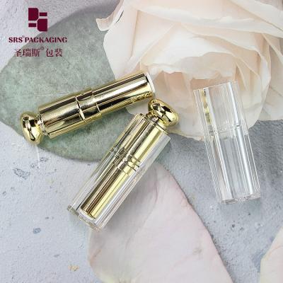 China bling square special shape cosmetic plastic empty lipstick tube purple for sale