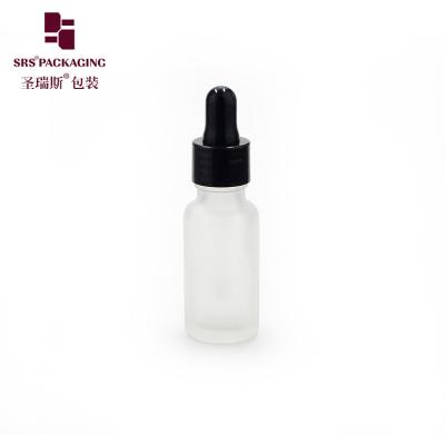 China cosmetic packaging no leakage dropper essential oil empty green glass bottle for sale