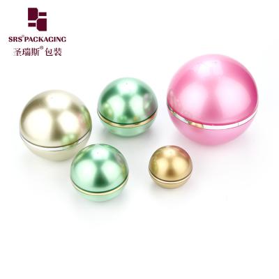 China ball shape customized color acrylic empty skin care cream jar 5g for sale