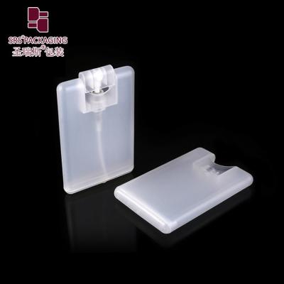 China 20ml white clear credit card plastic empty spray mist bottle for sale