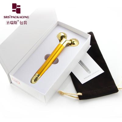 China wholesale gold luxury vibrating face lift Y shape facial beauty massage tool for sale