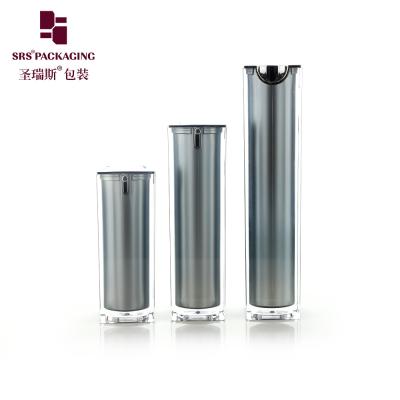 China Square Luxury Empty Cosmetic Serum Airless Lotion Pump Bottle for sale