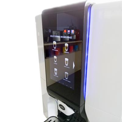 China Hotel JAVA DELISSIMO Bean To Cup Coin Operated Vending Machines Coffee Machine for sale