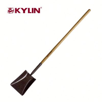 China Agriculture Shovel Forged Square Shovel With Long Handle for sale