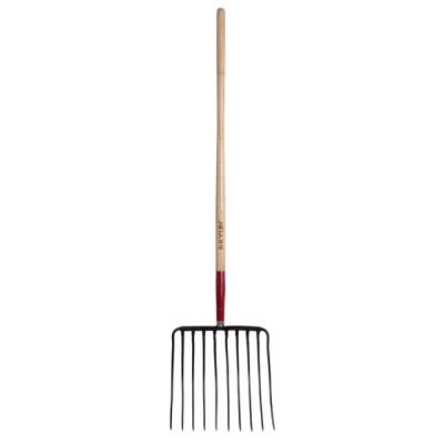 China 10 Teeth Welded Fertilizer Fork With Wooden Handle 68101A for sale