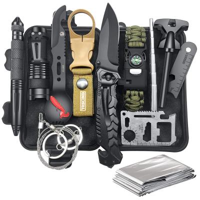 China Portable OT14 Survival Gear and Equipment 12 in 1, Survival Kit, Stocking Stuffers, Fishing Hunting Camping Gadgets Cool Stuff for sale