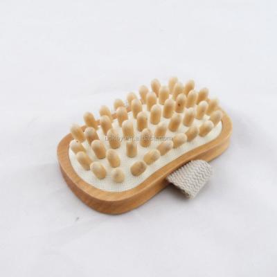 China Waterproof Hot Wooden Body Roller Navigation Spine Handheld Massager, Wooden Handheld Bath Back Massager for sale