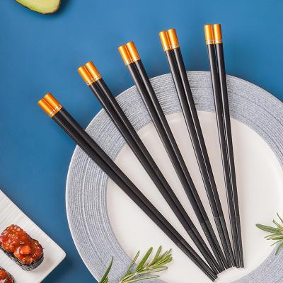 China Durable High End Alloy Chopsticks Household Non-Deformable Alloy Chopsticks Set Classic Alloy Chopsticks for sale