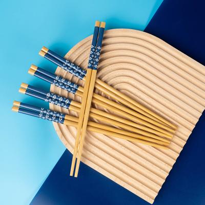 China Customized Viable Custom Bamboo Chopsticks Printing Bamboo Chopsticks Wholesale Bamboo Chopsticks Set for sale