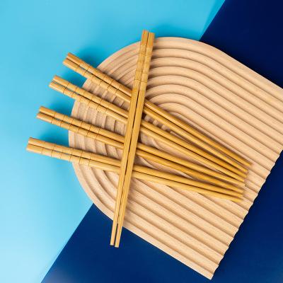 China Viable wholesale squash bamboo chopsticks set custom high-grade bamboo chopsticks laser bamboo chopsticks for sale