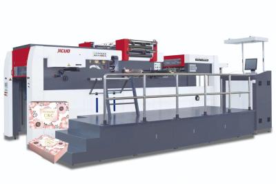 China JIGUO TMY-1060H Automatic Die Cutting Hot Stamping Machine Max Paper Size 1060*760mm  Heating Plate Zone Number 12 for sale