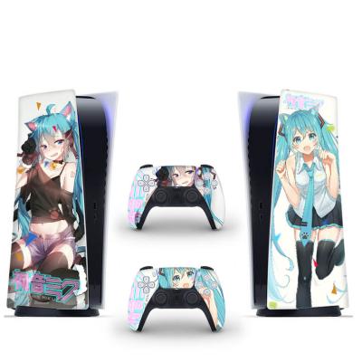 China Ps5 Decal Vinyl Skin Sticker Waterproof Shockproof Dustproof Video Game Console Non-slip Absorb Themed Skin Sticker Series Color Stickers For Playstation for sale