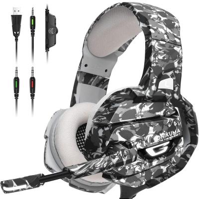 China Noise Canceling Over Ear Noise Canceling Soft Mic Game Headphone Deep Bass Stereo Sound Memory Earmuffs Gaming Headset for sale