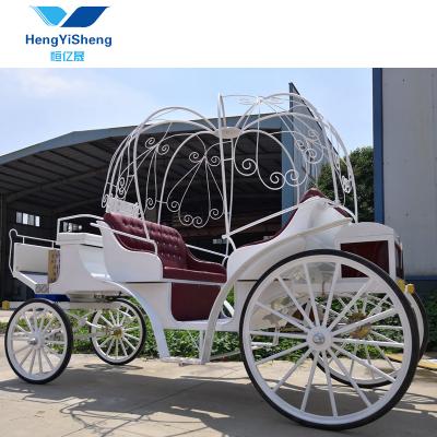 China The Latest Luxury Pumpkin Cinderella Horse Carriage European Style Horse Buggy 1-6 People Wedding for sale