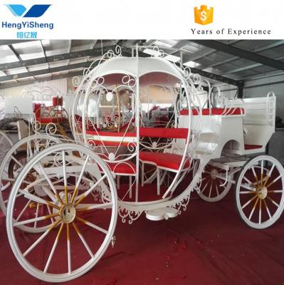 China Wedding Used White Cinderella Pumpkin Horse Carriage For Sale Horse/Wedding Carriage Wheels For Sale for sale