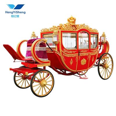 China Wedding Royal Horse Carriage For Exhibition , Movie Pulling Royal Horse Carriage for sale