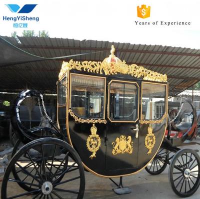 China Wedding Golden Royal Coach / Royal Horse Carriage Wedding Carriage for sale