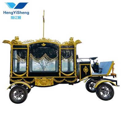 China European Yew/Yew Buggy English Style Funera Carriage With Manufacturer Black Horse Drawn Funeral Mistakes For Sale for sale