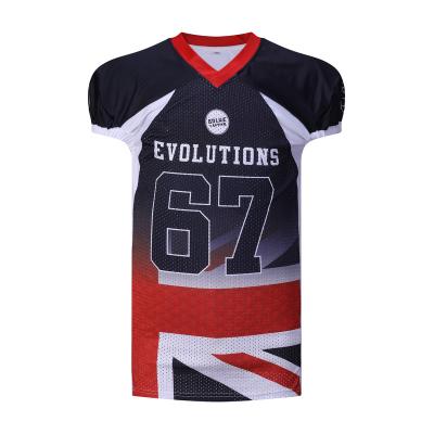 China Breathable 2022 design your own wholesale custom white futbol camiseta americano americano american football jersey for sale