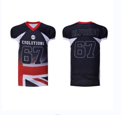 China Breathable sublimation printing breathable custom logo americano ropa de futbol americano football uniforms set for sale