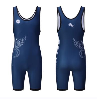 China Activity Sporting Singlets Professional Fitness Wrestling Fighting Wear Dblue 2022 Latest Design Sportswear for sale