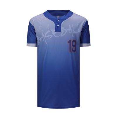 China Sublimation Sweater Embroidery Anti-UV Los Angeles Polyester Recycled Baseball Shirt for sale