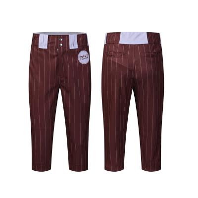 China Dblue Quick Dry 100% Polyester Fabric Sublimated Mens Baseball Pants Youth Slim Fit Stripped Pant For Baseball Team for sale