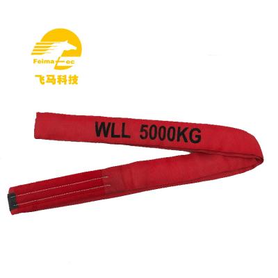 China Cheap Product Price Polyester Soft Endless Round Webbing Soft Lifting Belt Sling Endless Round Belt for sale