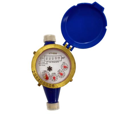 China Residential/Commercial/Industial Horizontal Water Meter For Cold Water Brass Volumetric Meter for sale