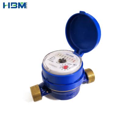 China Long working life single stream water meter installed horizontally in steel case for sale