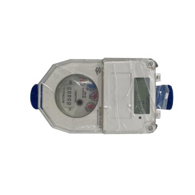 China Long Life Prepaid Water Meter Split White And Blue Split Type Keypad for sale