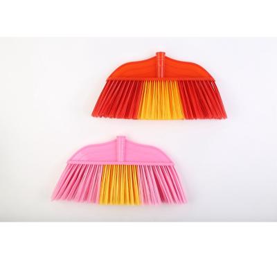 China Wholesale Price Daily Red Orange Plastic Broom China Factory Necessities Soft Cleaning Plastic Broom for sale