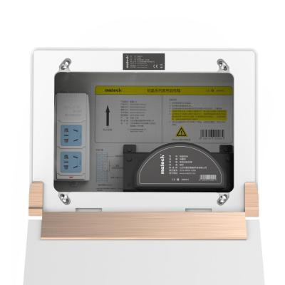 China MATECH CR Indoor Metal Data Distribution Box with TV Socket and Module, Router/Modem Bracket for sale