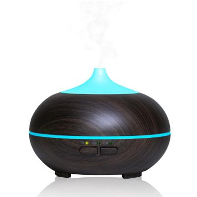 China Smell Comfortable New Style 300ml Wood Grain Ultrasonic Aroma Diffuser Wood Aroma Diffuser for sale