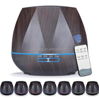 China PP+ABS+PCB Rhombus Aromatherapy 550ml Diffuser Humidifier Perfume Atomizer Remote Control Aroma Diffuser for sale