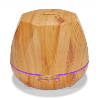 China 2020 Unique Wood Grain 550ml Outdoor Home Appliances Air Humidifier Essential Oil Diffuser With Remote Control for sale