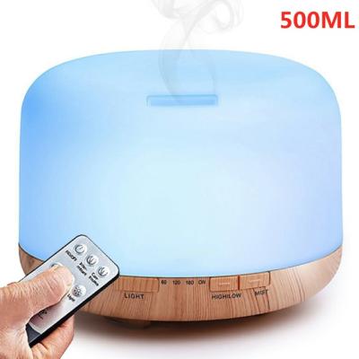 China OEM 500ml Commercial Ultrasonic Humidifier Home Decoration Aroma Diffuser Scent Diffuser Machine for sale