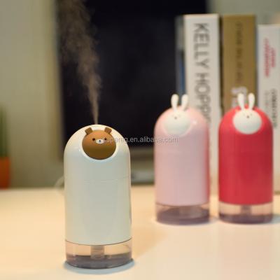 China Home Office Bedroom Lobby Hotel USB Cartoon Humidifier Rabbit Air Humidifiers Mini Animal Air Purifier Mist Maker Ultrasonic Decoration 280ml for sale