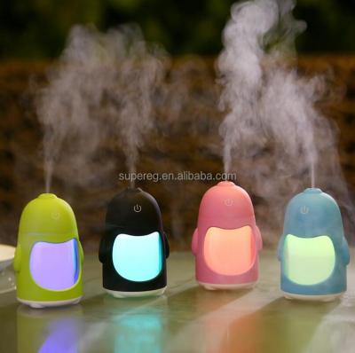 China Portable Mini Indoor Penguin Diffuser 150ml Essential Oil Humidifier Aroma Diffuser for sale