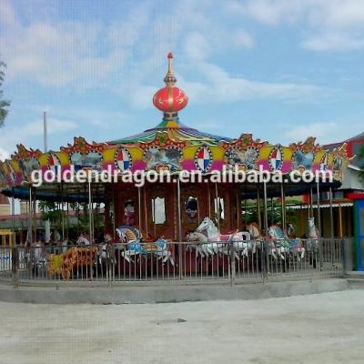 China Metal 44 Seats Outdoor Park Carousel Musical Luxury Rides For Sale for sale