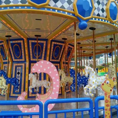 China Metal 44 Seats Carousel Horse Ride Outdoor Amusement Park for sale