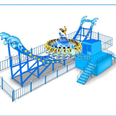 China Theme Park+museum+game center riding wave, amusement equipment park sliding magic flying UFO disc for adults hot sale for sale