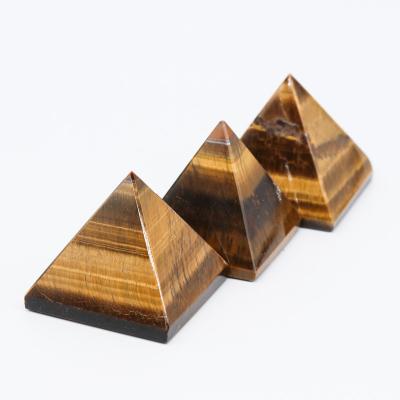 China Wholesale Natural Healing Crystals Feng Shui Folk Crafts Gold Tiger Eye Pyramid from Europe for sale