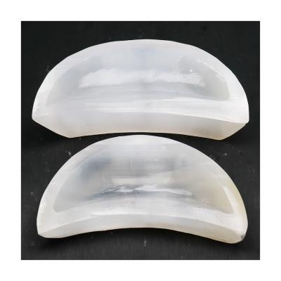 China Europe Hot Sale Natural Feng Shui Folk Crafts Crystal Gemstone Selenite Bowl For Home Decoration for sale