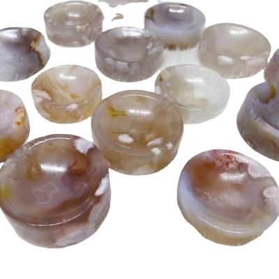 China Wholesale Europe Spiritual Petrified Polished Oriental Cherry Agate Bowl For Home Decoration for sale