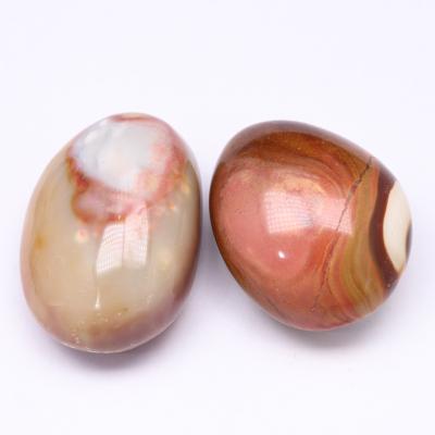 China Europe crystal healing good quality natural stones polished palm polychrome stone for sale for sale