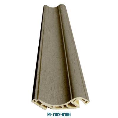 China Traditional Easy Install Economical Durable PVC Skirting Board Polyurethane Cornice Molding Skirting Molding Cornice Profile for sale