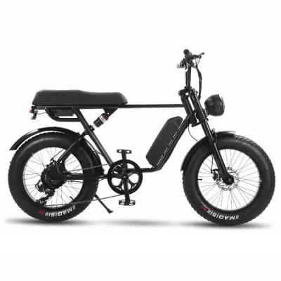 China Warehouse Steel Bicycle 20 Inch Fat Tire Electric Dirt Bike 500W Electric Mountain Bike With Rear Suspension Available for sale